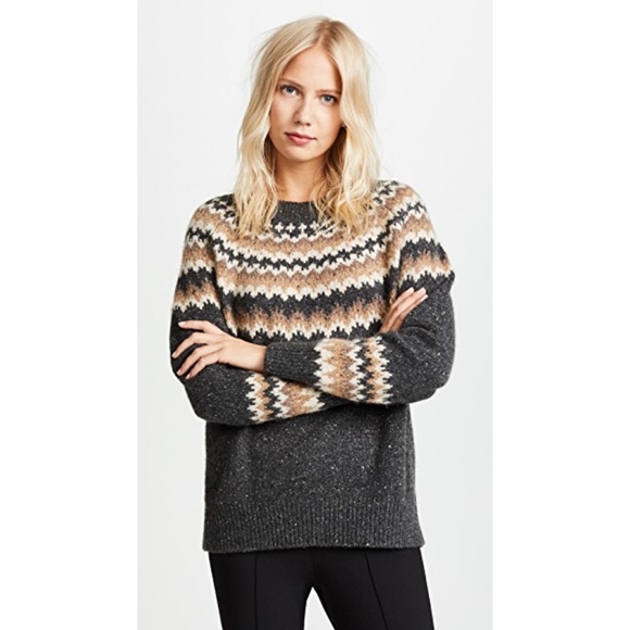 vince fair isle sweater